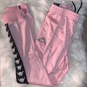 light pink joggers